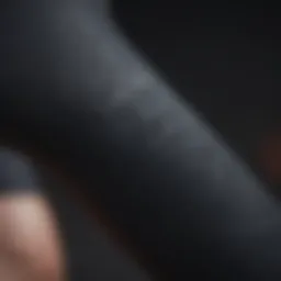 Close-up of premium cycling shorts fabric