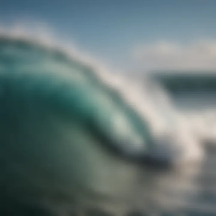 Close-up of ocean waves showcasing their unique forms