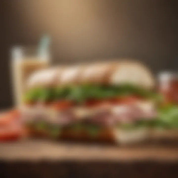 A selection of healthy sandwich options with fresh ingredients