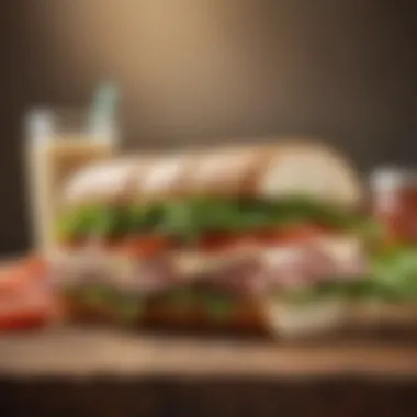Healthy Sandwich Selections A selection of healthy sandwich options with fresh ingredients
