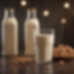 Nutritional benefits of soy milk in a glass