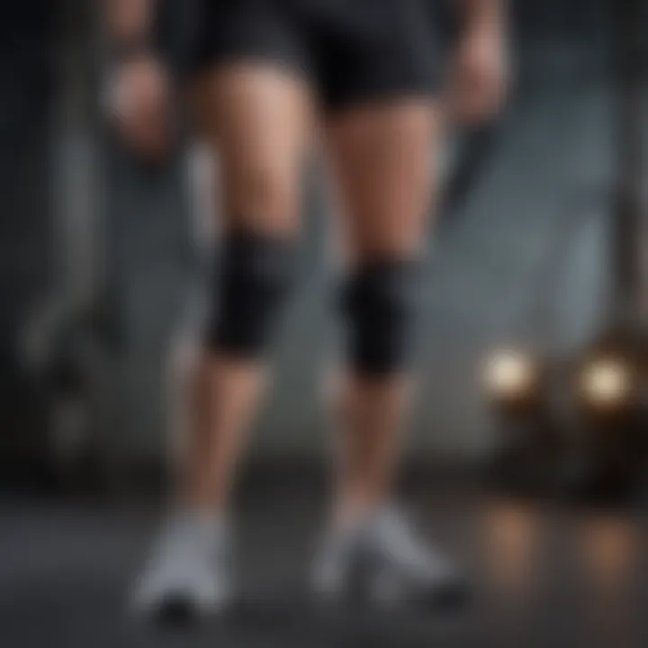 Proper usage of knee braces during lunges