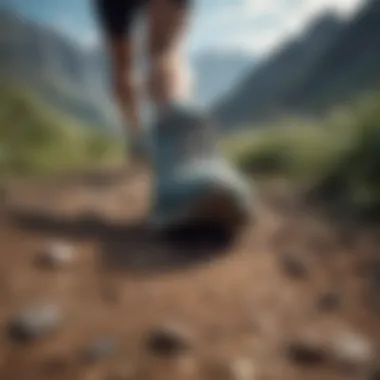 Ideal Terrains for Running Shoes Illustration showing various terrains suitable for running