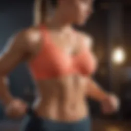 A person engaging in a core-strengthening workout at home.