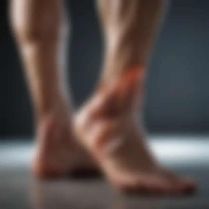Common injuries causing ankle pain illustrated
