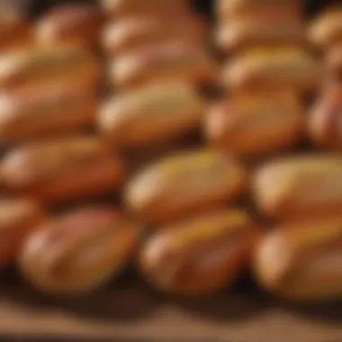 Variety of Hot Dog Buns An assortment of different types of hot dog buns on a wooden surface