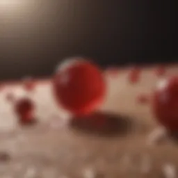 Medical illustration depicting hematospermia