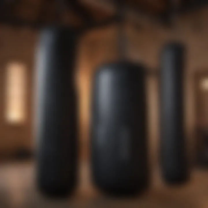 Durable outdoor heavy punching bag setup