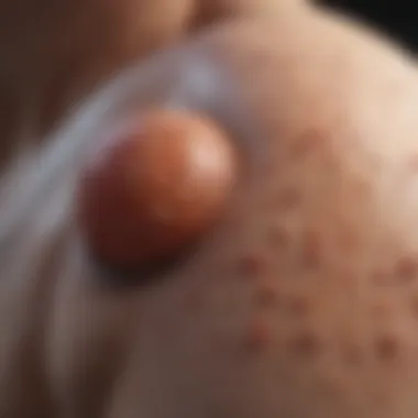 Illustration depicting the common symptoms of a fungal infection