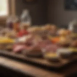 A variety of protein-rich foods on a table