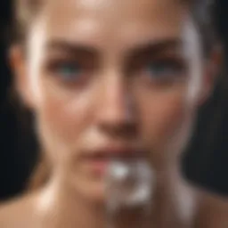 A diagram illustrating the physiological mechanisms of water retention