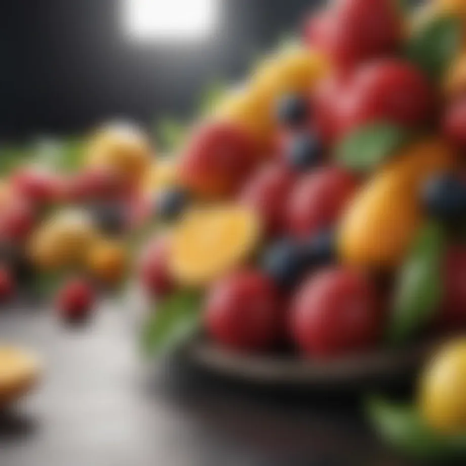 Bright fruits rich in vitamins for erectile health