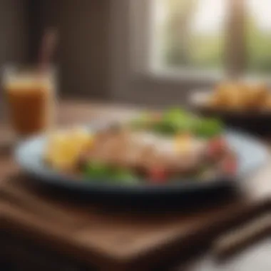Nutrition's Role in Weight Management A balanced meal plate showcasing nutritious options