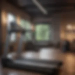 Selection of treadmills in a retail store